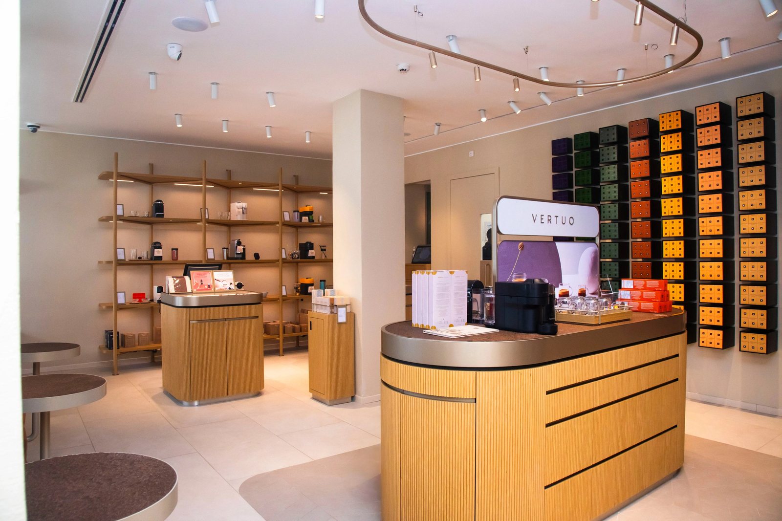 Nespresso Boutique, Abidjan, decorative porcelain surfaces
